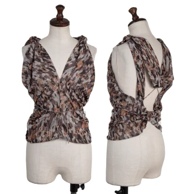 Jean Paul GAULTIER FEMME Graphic Print Mesh Vest