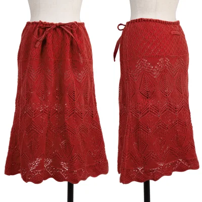 Jean Paul GAULTIER FEMME Jacquard Cotton Knit Skirt