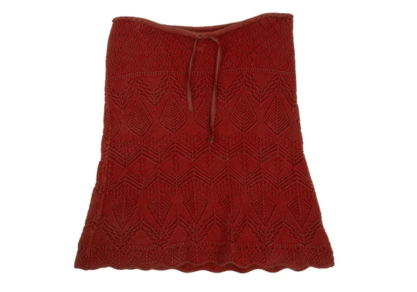 Jean Paul GAULTIER FEMME Jacquard Cotton Knit Skirt K-176202_002
