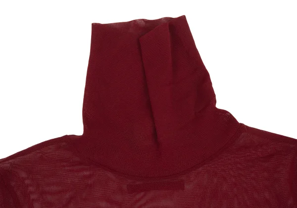 JPG by GAULTIER Hem Buttons Mesh Turtleneck T Shirt K-176207_004