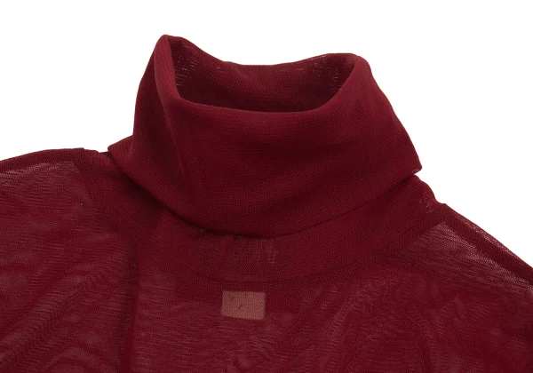 JPG by GAULTIER Hem Buttons Mesh Turtleneck T Shirt K-176207_005
