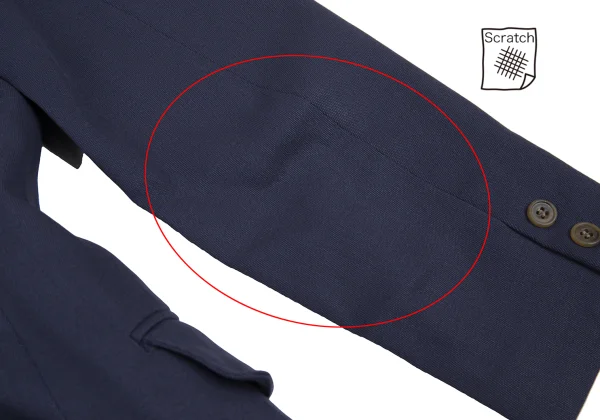 JUNIOR GAULTIER Wool Double Breasted Jacket K-176208_015