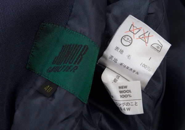 JUNIOR GAULTIER Wool Double Breasted Jacket K-176208_018