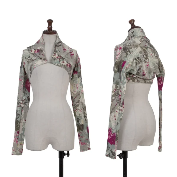 JUNIOR GAULTIER Graphic Print Draped Bolero Multi-Color 40 K-176211_001