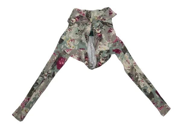 JUNIOR GAULTIER Graphic Print Draped Bolero K-176211_002