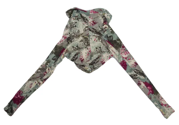 JUNIOR GAULTIER Graphic Print Draped Bolero K-176211_011
