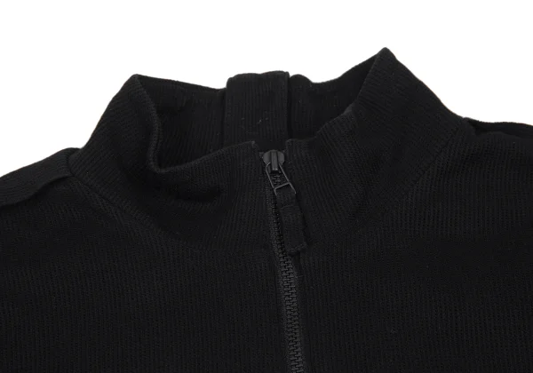 Jean Paul GAULTIER Cotton Mesh Zip Knit Top K-176212_003