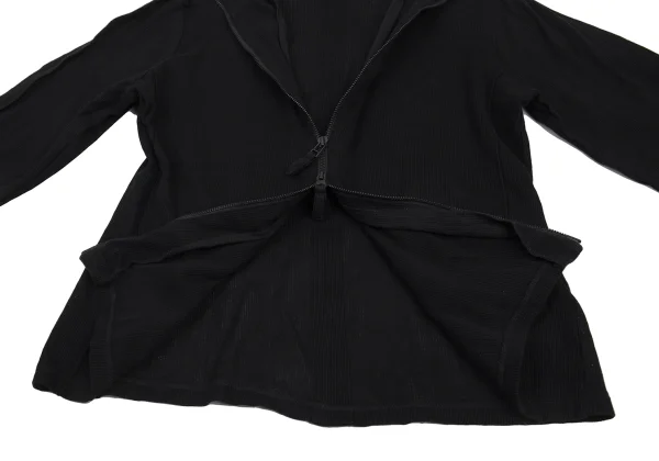 Jean Paul GAULTIER Cotton Mesh Zip Knit Top K-176212_008
