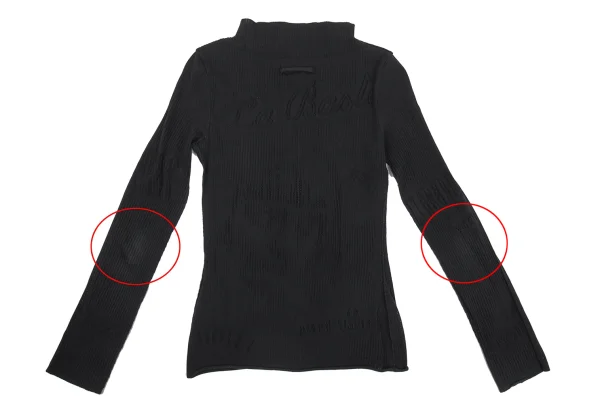 Jean Paul GAULTIER Lettering Mesh Jacquard T Shirt K-176213_014