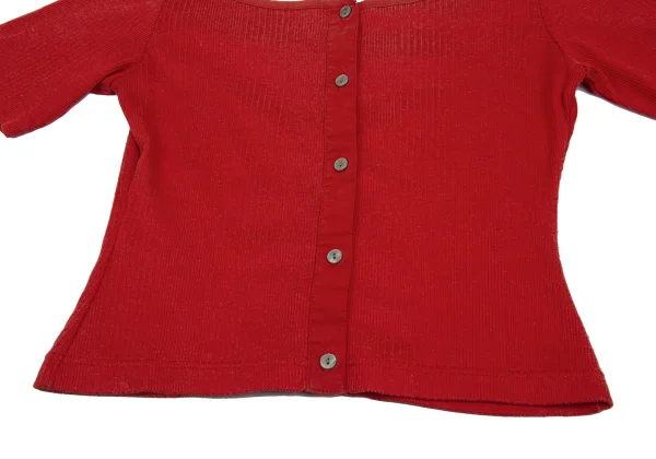 Jean Paul GAULTIER Back Lace Short Sleeve Knit Top K-176214_008