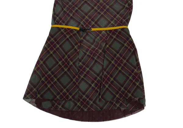 Jean Paul GAULTIER Bias Check Mesh Dress & Over Skirt K-176216_007