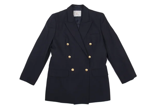 Burberrys' Wool Double Breasted Peaked Lapel Jacket K-176222_002