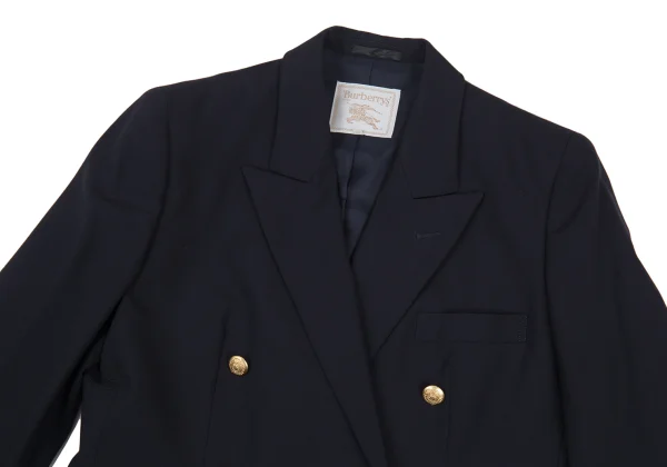 Burberrys' Wool Double Breasted Peaked Lapel Jacket K-176222_003