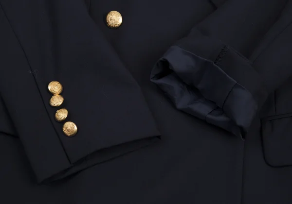 Burberrys' Wool Double Breasted Peaked Lapel Jacket K-176222_007