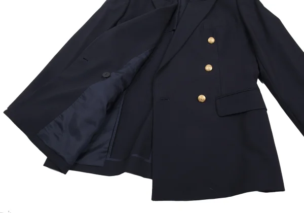 Burberrys' Wool Double Breasted Peaked Lapel Jacket K-176222_011