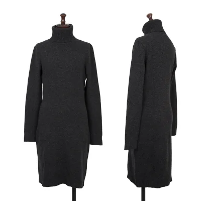Ralph Lauren Cashmere Blend Wool Turtleneck Knit Dress