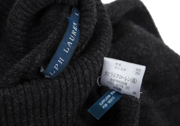 Ralph Lauren Cashmere Blend Wool Turtleneck Knit Dress K-176225_013