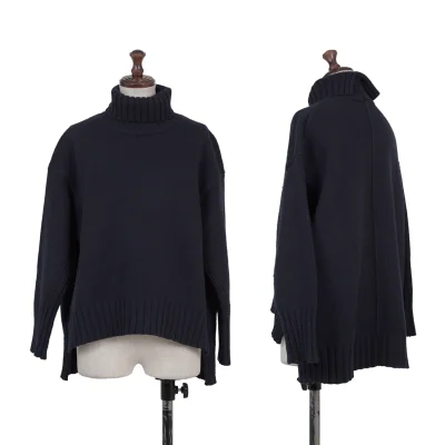 MACPHEE Wool Blend Turtleneck Knit Sweater