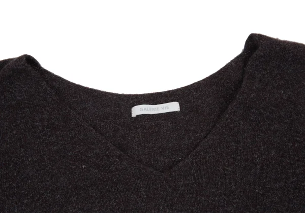 GALERIE VIE Wool V-neck Knit Sweater K-176228_004