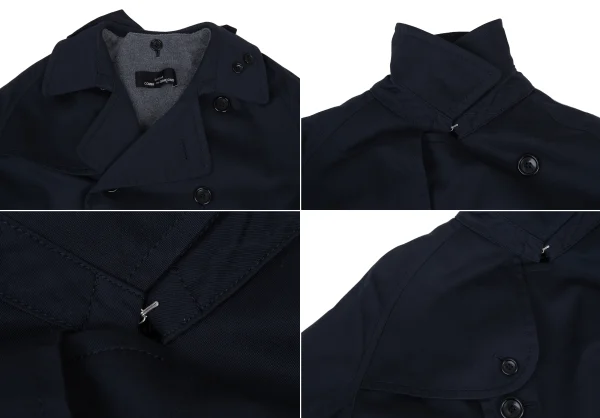 tricot COMME des GARCONS Detachable Liner Check Pattern Lining Trench Coat K-176231_004