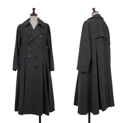 tricot COMME des GARCONS Dot Lining Wool Blend Trench Coat