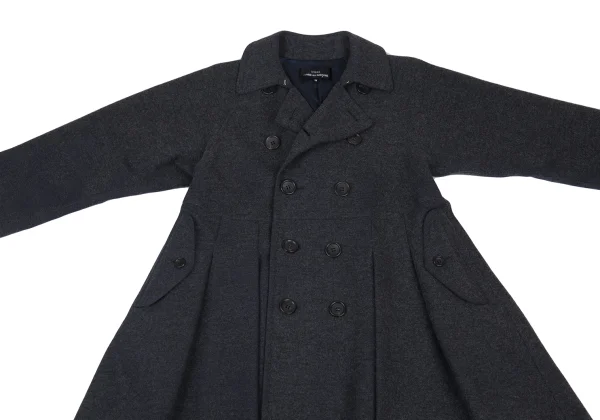 tricot COMME des GARCONS Dot Lining Wool Blend Trench Coat K-176232_003