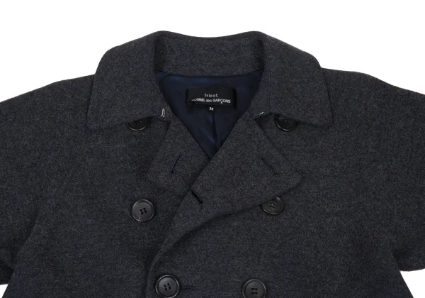 tricot COMME des GARCONS Dot Lining Wool Blend Trench Coat K-176232_004