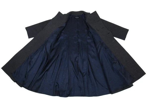 tricot COMME des GARCONS Dot Lining Wool Blend Trench Coat K-176232_013