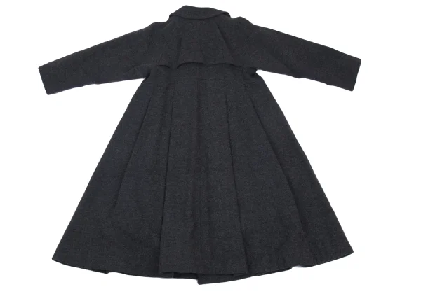 tricot COMME des GARCONS Dot Lining Wool Blend Trench Coat K-176232_015