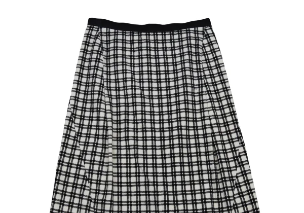 tricot COMME des GARCONS Velour Check Skirt K-176233_003