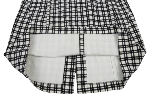 tricot COMME des GARCONS Velour Check Skirt K-176233_006