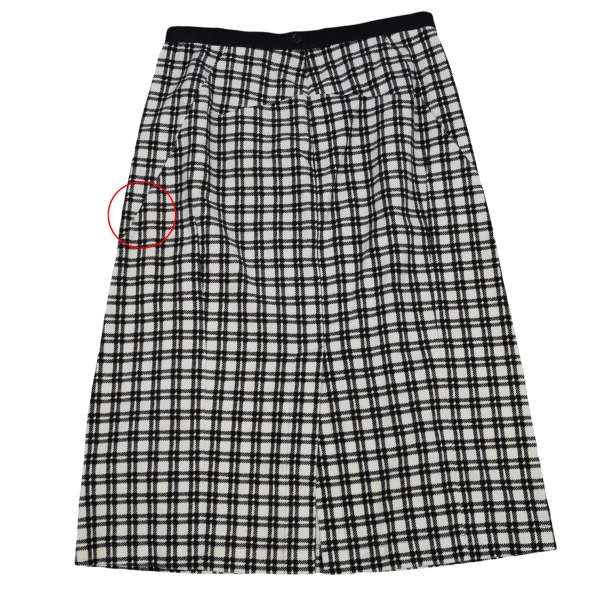 tricot COMME des GARCONS Velour Check Skirt K-176233_007