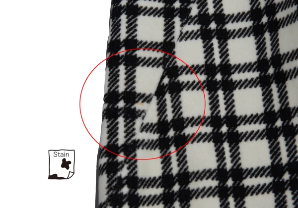 tricot COMME des GARCONS Velour Check Skirt K-176233_008
