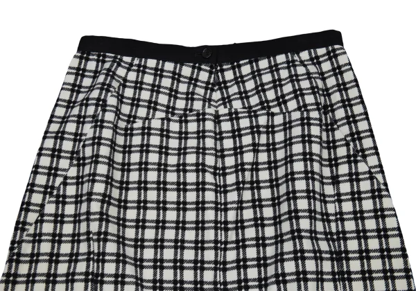tricot COMME des GARCONS Velour Check Skirt K-176233_009