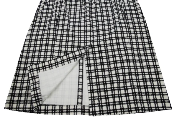 tricot COMME des GARCONS Velour Check Skirt K-176233_013