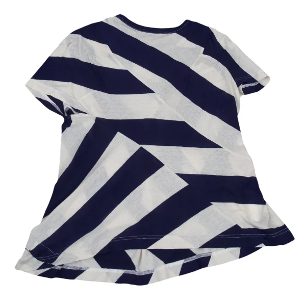 tricot COMME des GARCONS Cotton Striped Back Twist T-Shirt K-176236_002