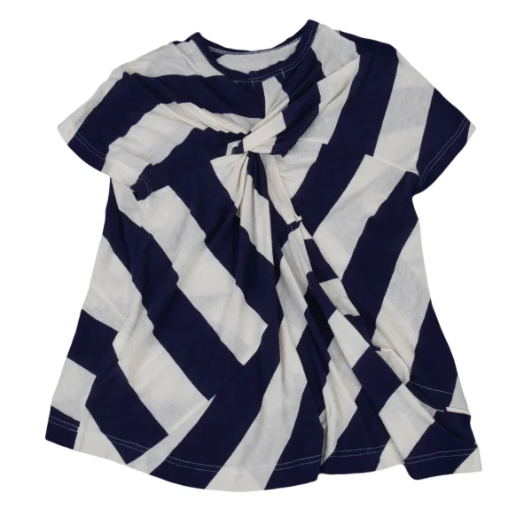 tricot COMME des GARCONS Cotton Striped Back Twist T-Shirt K-176236_009