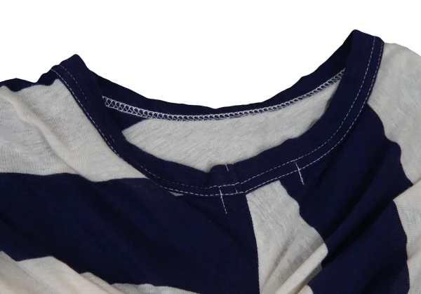tricot COMME des GARCONS Cotton Striped Back Twist T-Shirt K-176236_011