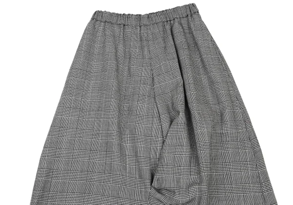 BLACK COMME des GARCONS  Wool Checker Dropped Crotch Pants K-176237_003