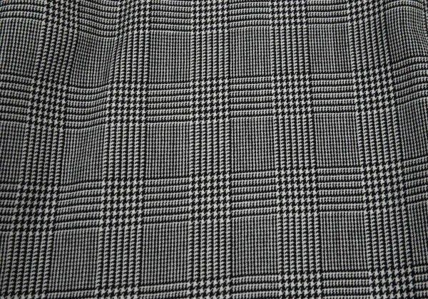 BLACK COMME des GARCONS  Wool Checker Dropped Crotch Pants K-176237_011