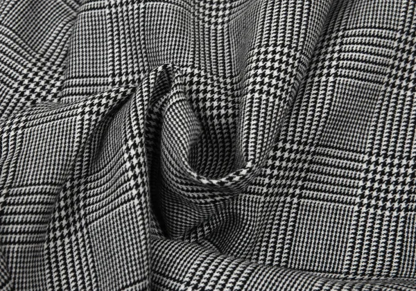 BLACK COMME des GARCONS  Wool Checker Dropped Crotch Pants K-176237_012