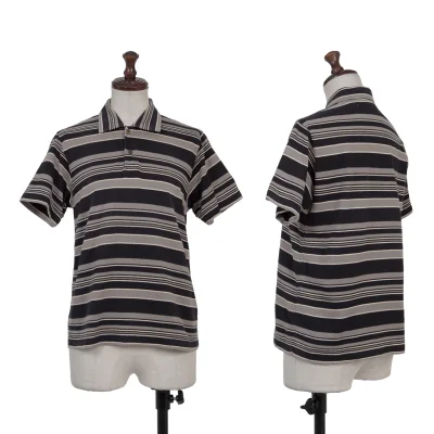 JUNYA WATANABE MAN PINK COMME des GARCONS Cotton Striped Polo Shirt