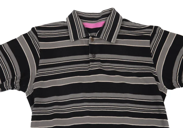 JUNYA WATANABE MAN PINK COMME des GARCONS Cotton Striped Polo Shirt K-176238_003