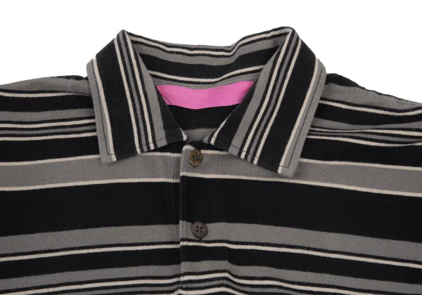 JUNYA WATANABE MAN PINK COMME des GARCONS Cotton Striped Polo Shirt K-176238_004