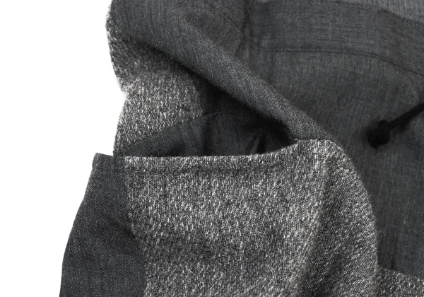 Y's Wool Front Button Design Switching Skirt K-176242_006