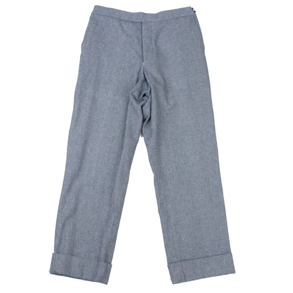 THOM BROWNE Cotton Hemp Double Pants Blue 1 K-176243_001