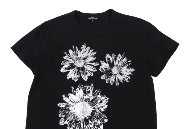 tricot COMME des GARCONS Foil Floral Printed T Shirt K-176244_002