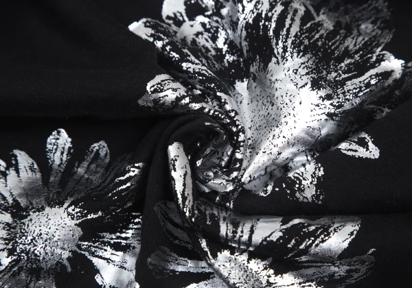 tricot COMME des GARCONS Foil Floral Printed T Shirt K-176244_010