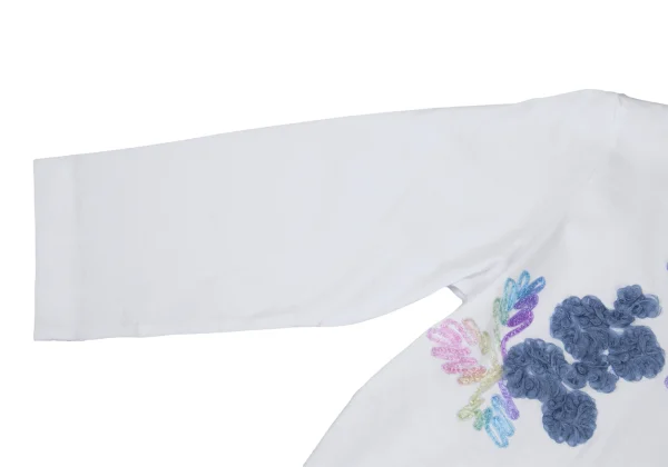 tricot COMME des GARCONStricot Special Floral Embroidery 3/4 Sleeve Top K-176247_006