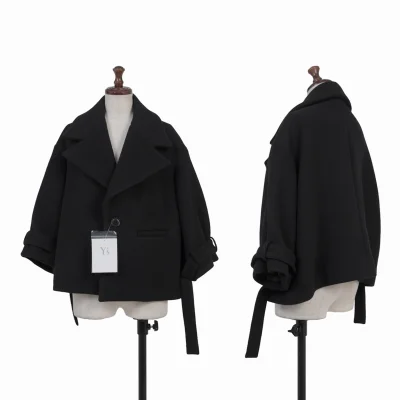 Y's Wool Mosser Short Jacket